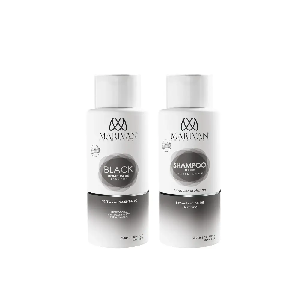Marivan Black Shampoo & Toner Hc Kit